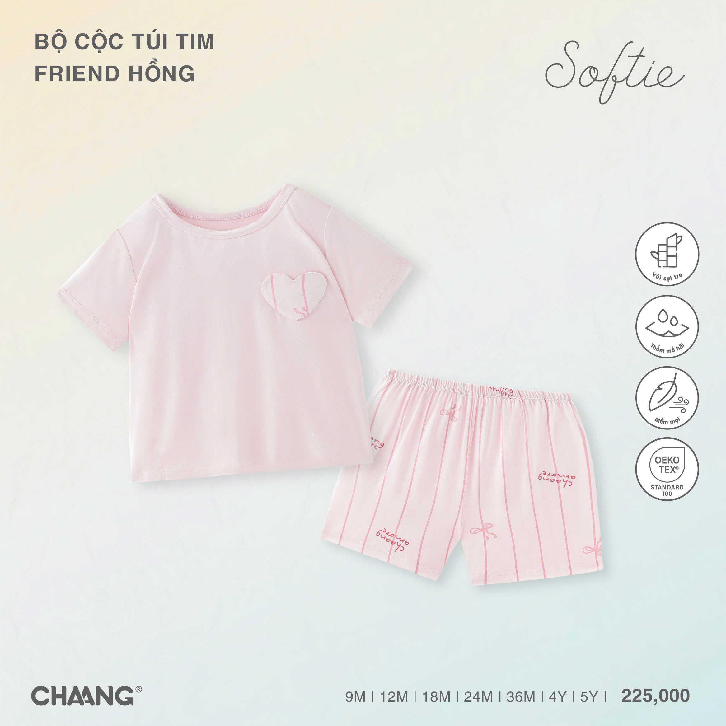 Bộ cộc túi tim Friend K2GS1526PI