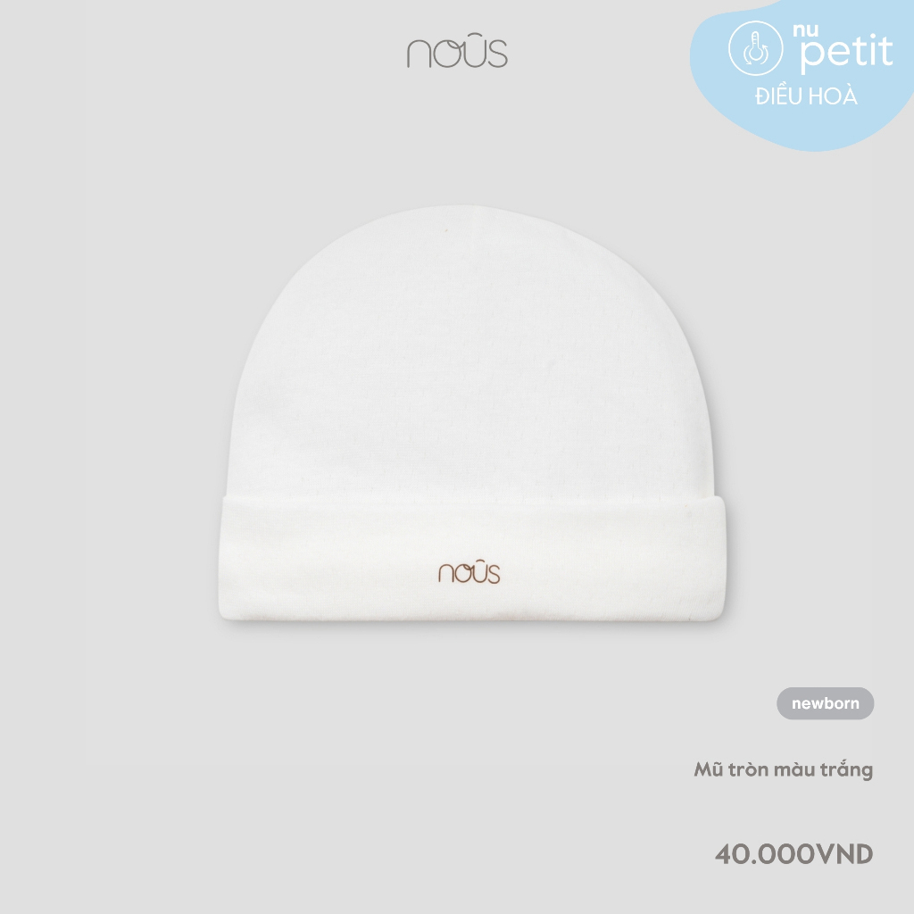 Mũ tròn màu trắng