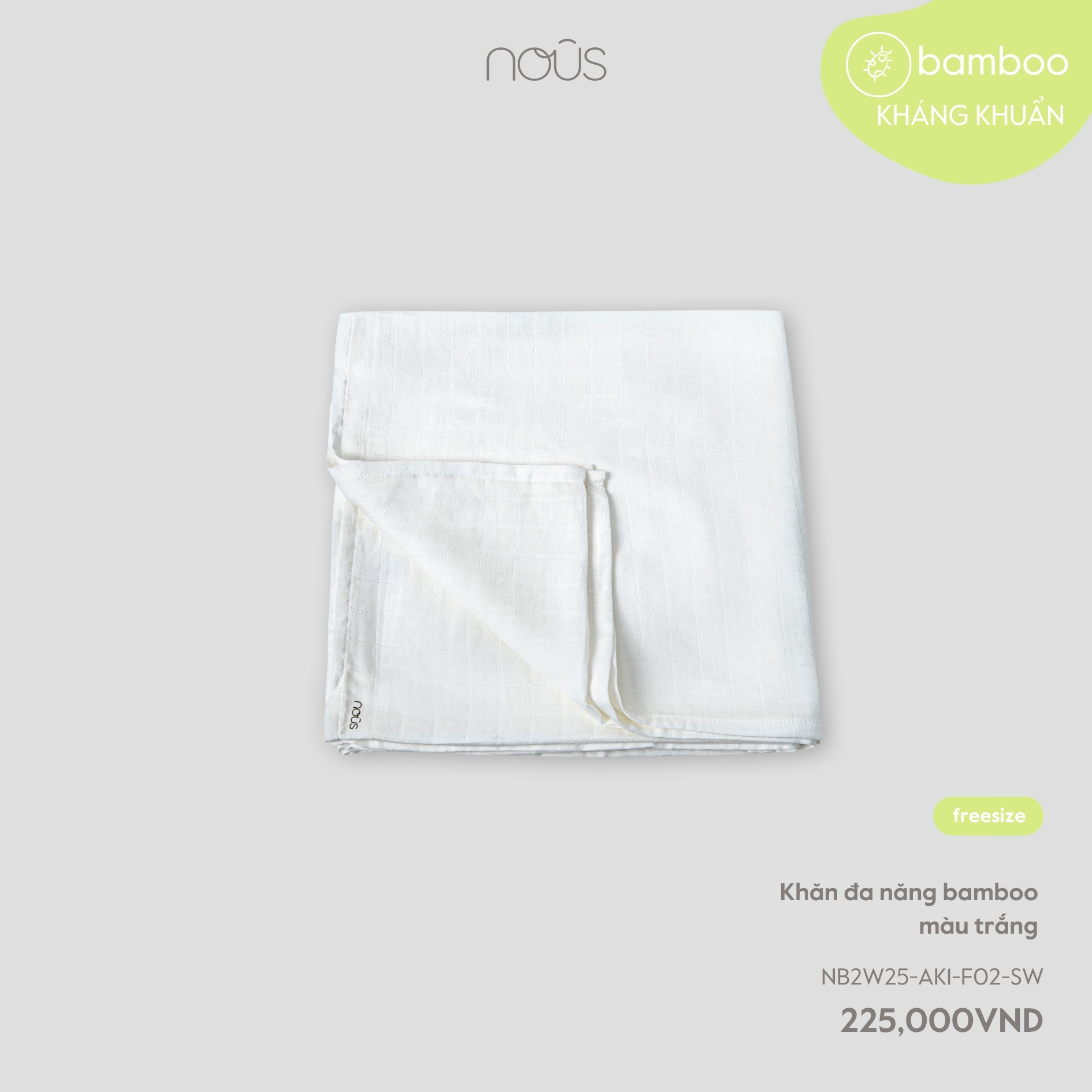 Khăn đa năng bamboo màu