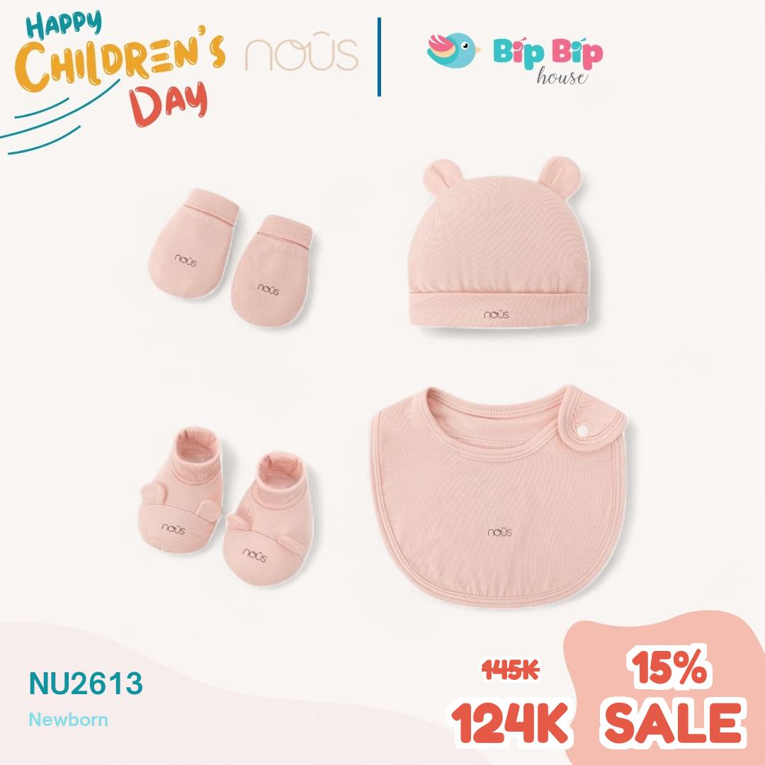 Set phụ kiện màu hồng cam