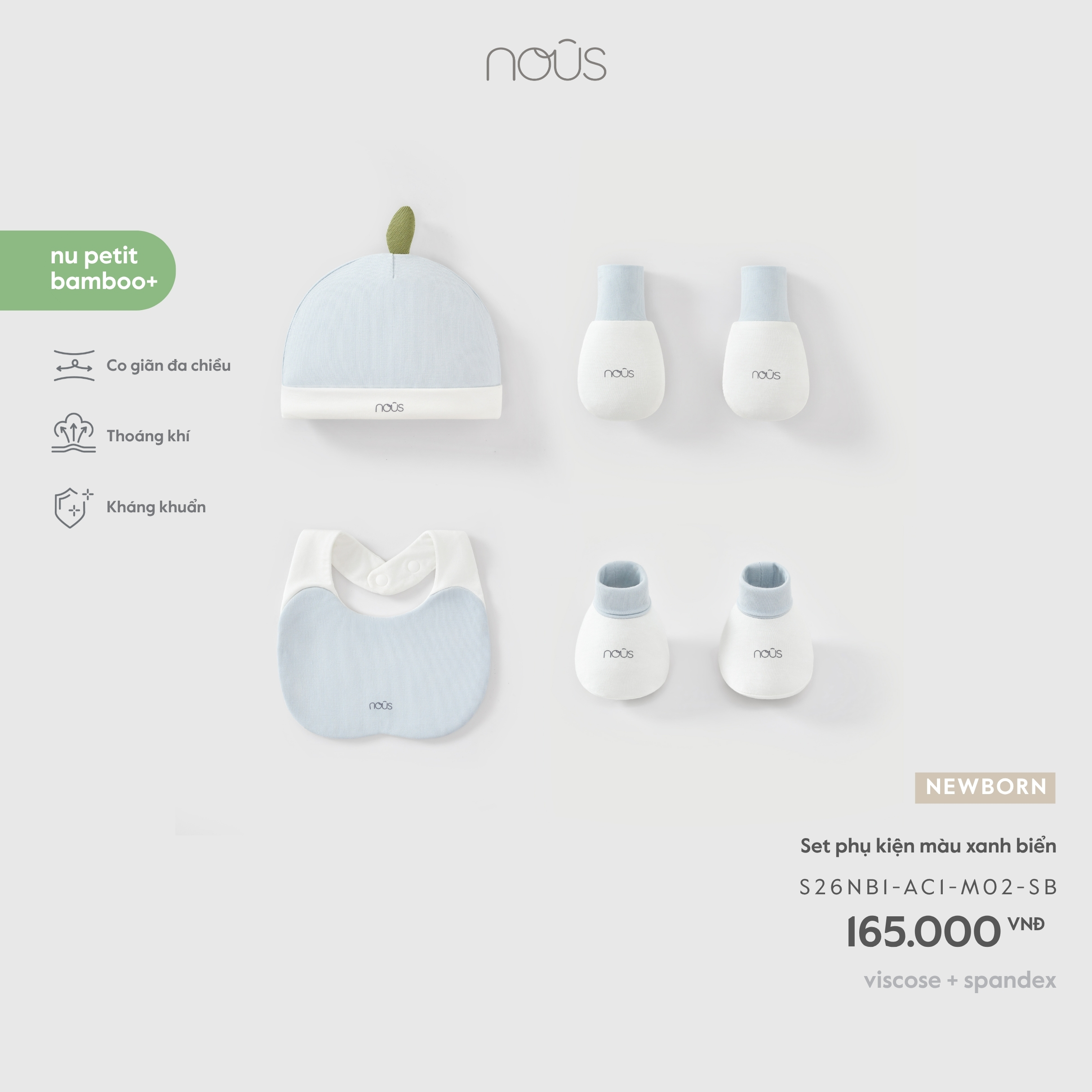 Set phụ kiện màu xanh biển
