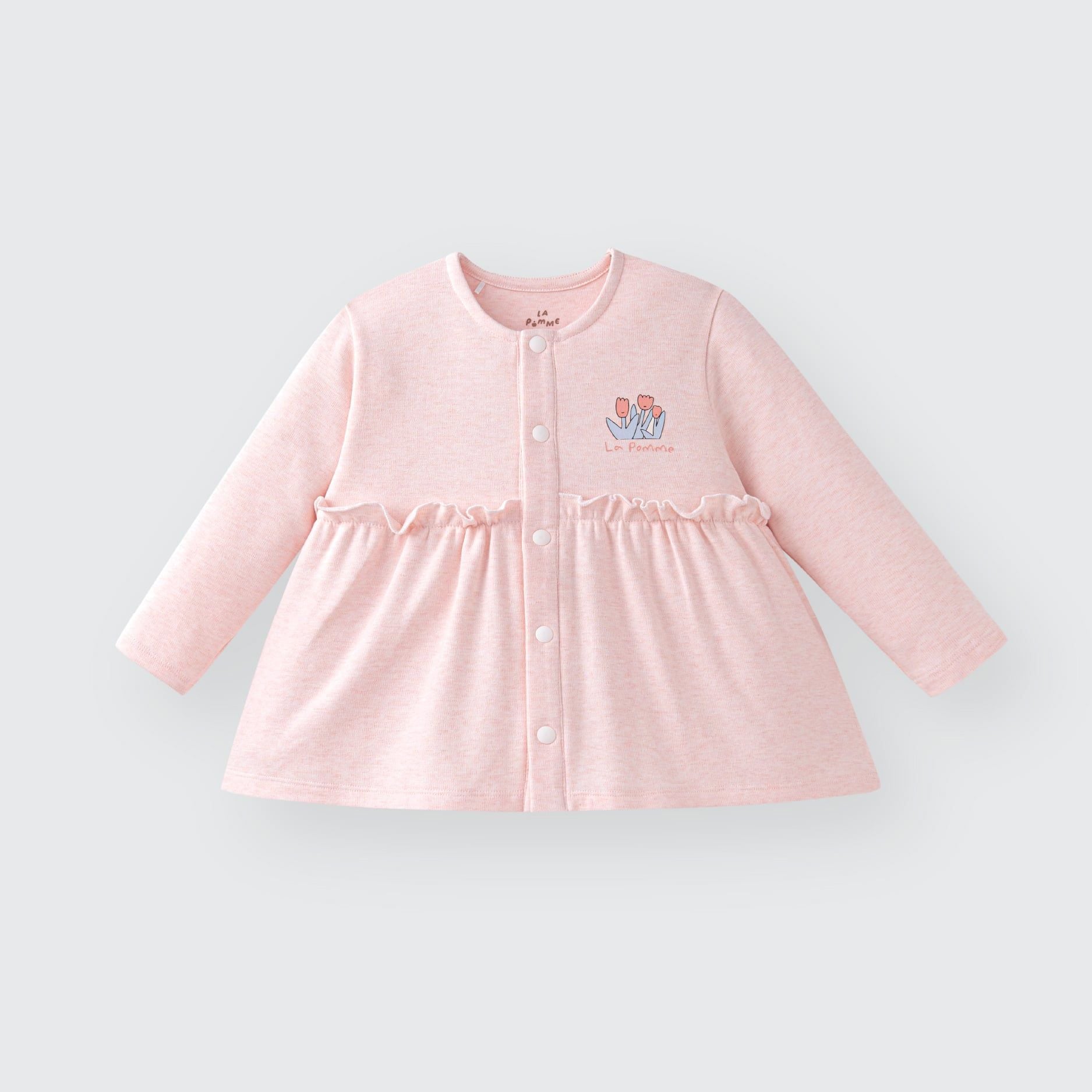 Áo khoác La Pomme babydoll khu vườn tulip của mẹ