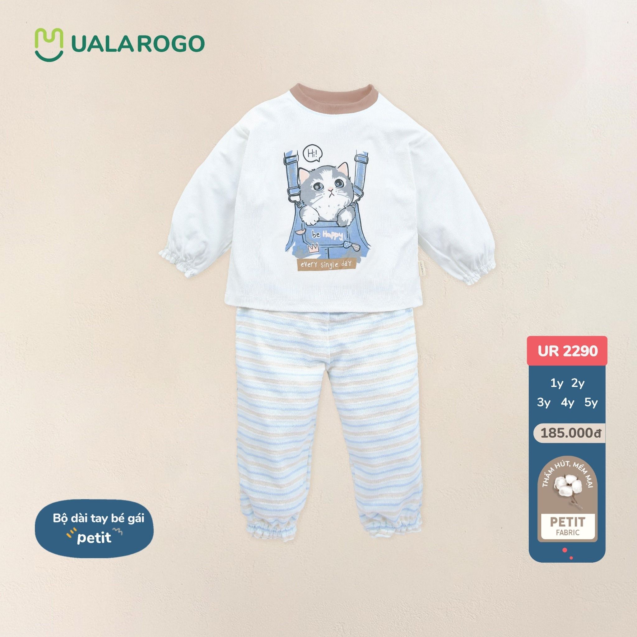 Bộ dài bé gái petit UR2290