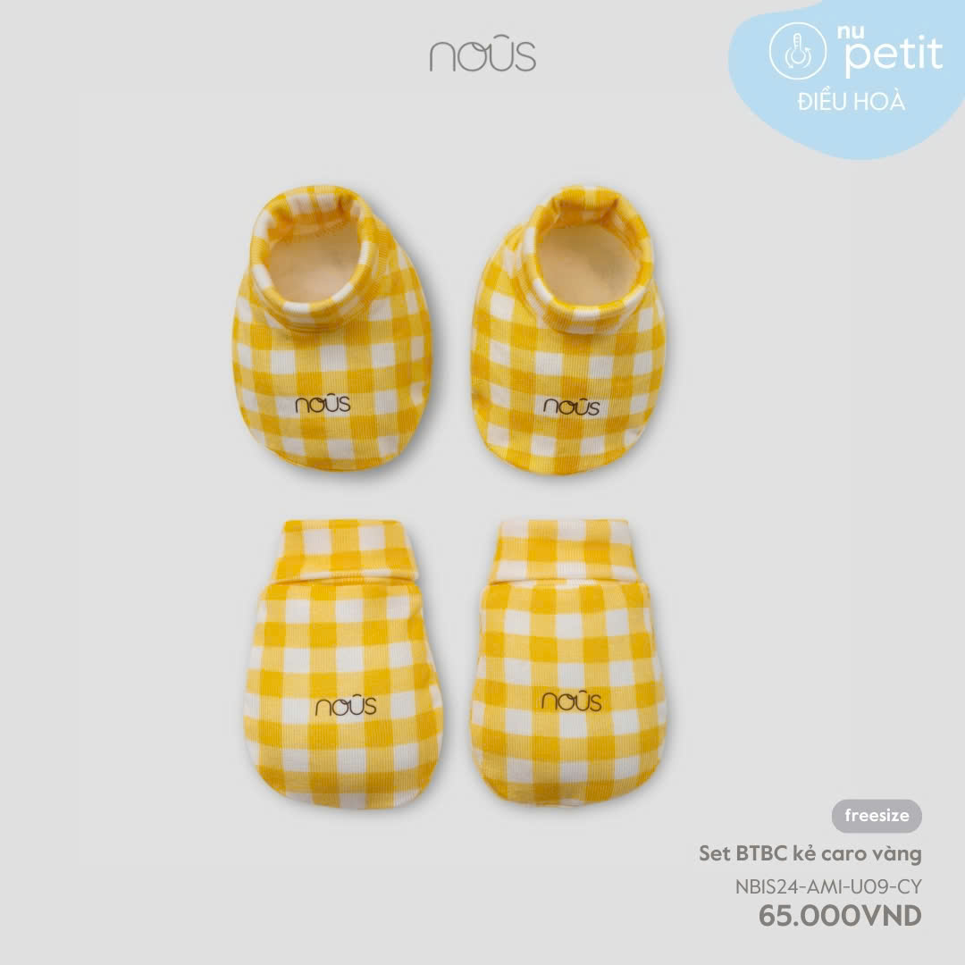 Set BTBC kẻ caro vàng