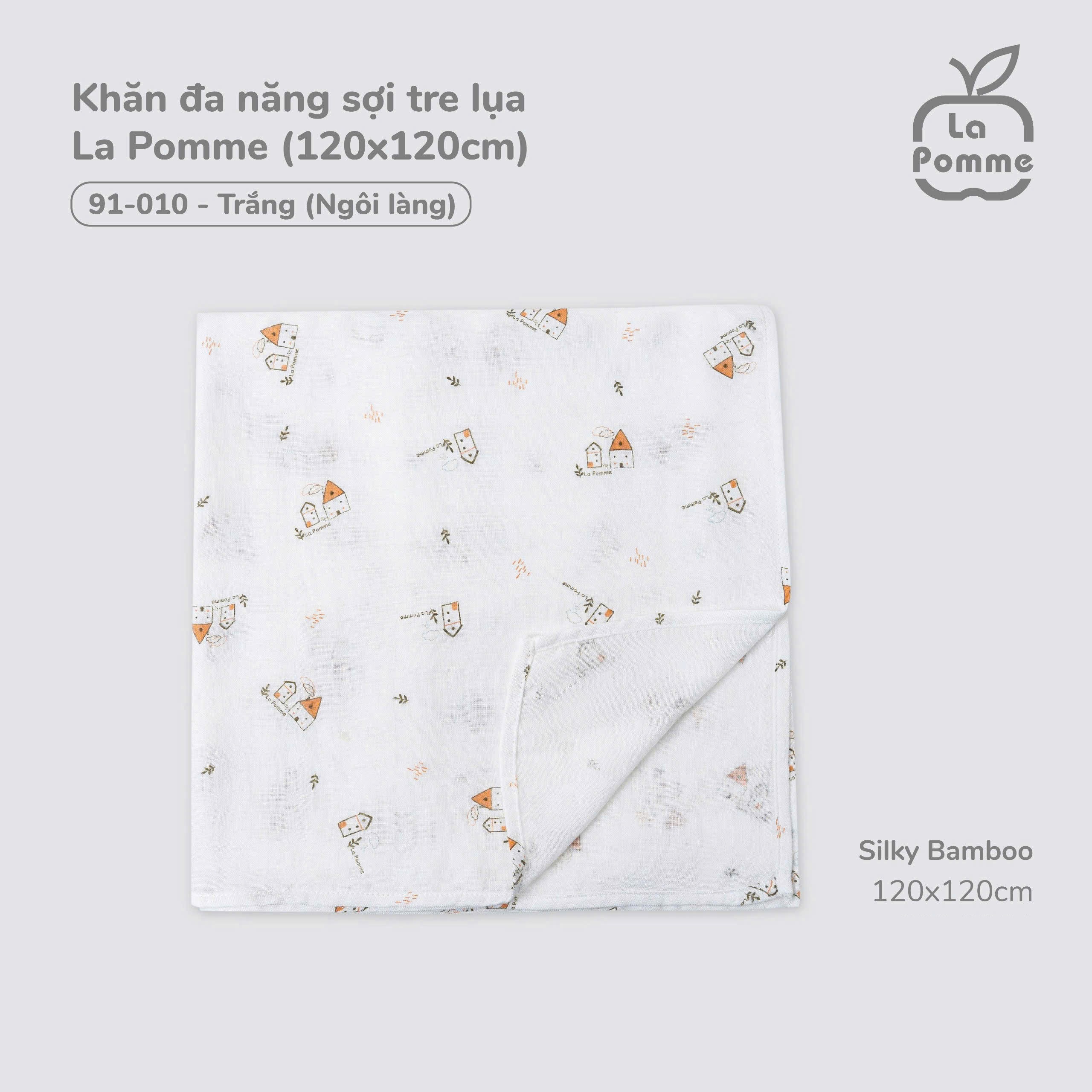 Khăn đa năng sợi tre lụa (120x120cm)