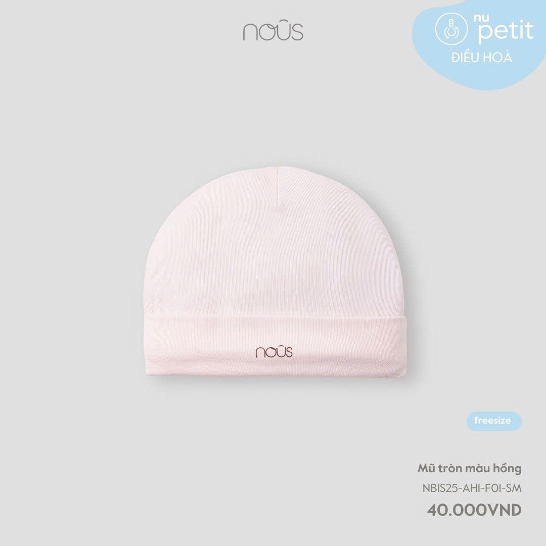 Mũ tròn màu hồng