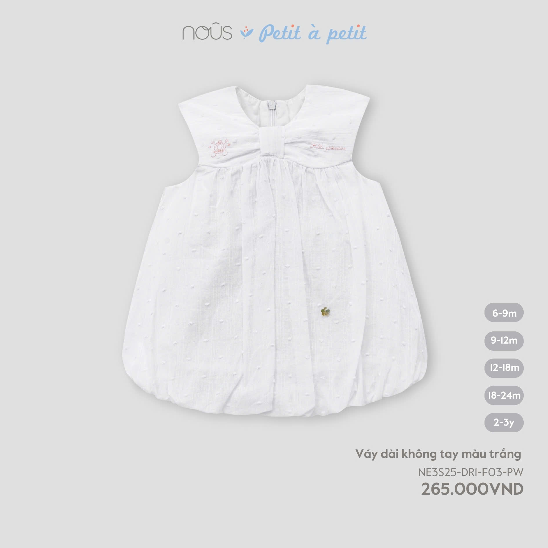 Váy Dài Không Tay Màu Trắng