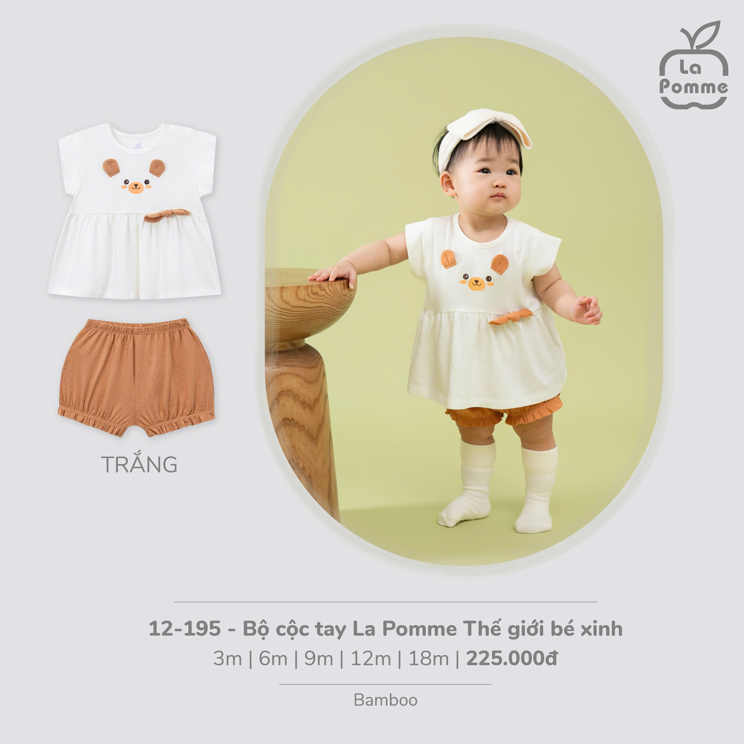 Bộ cộc tay La Pomme Thế giới bé xinh