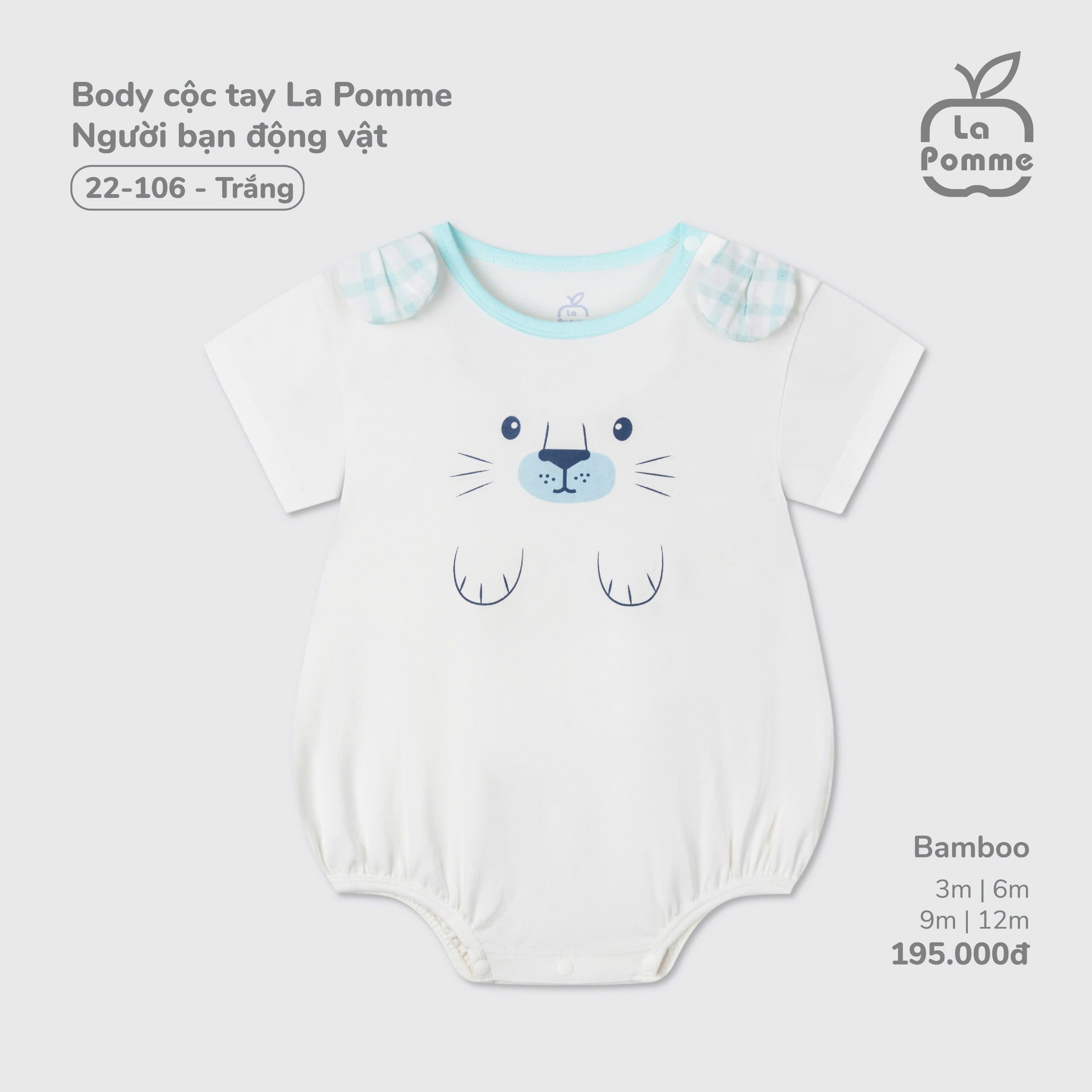 Body cộc tay La Pomme Người bạn động vật