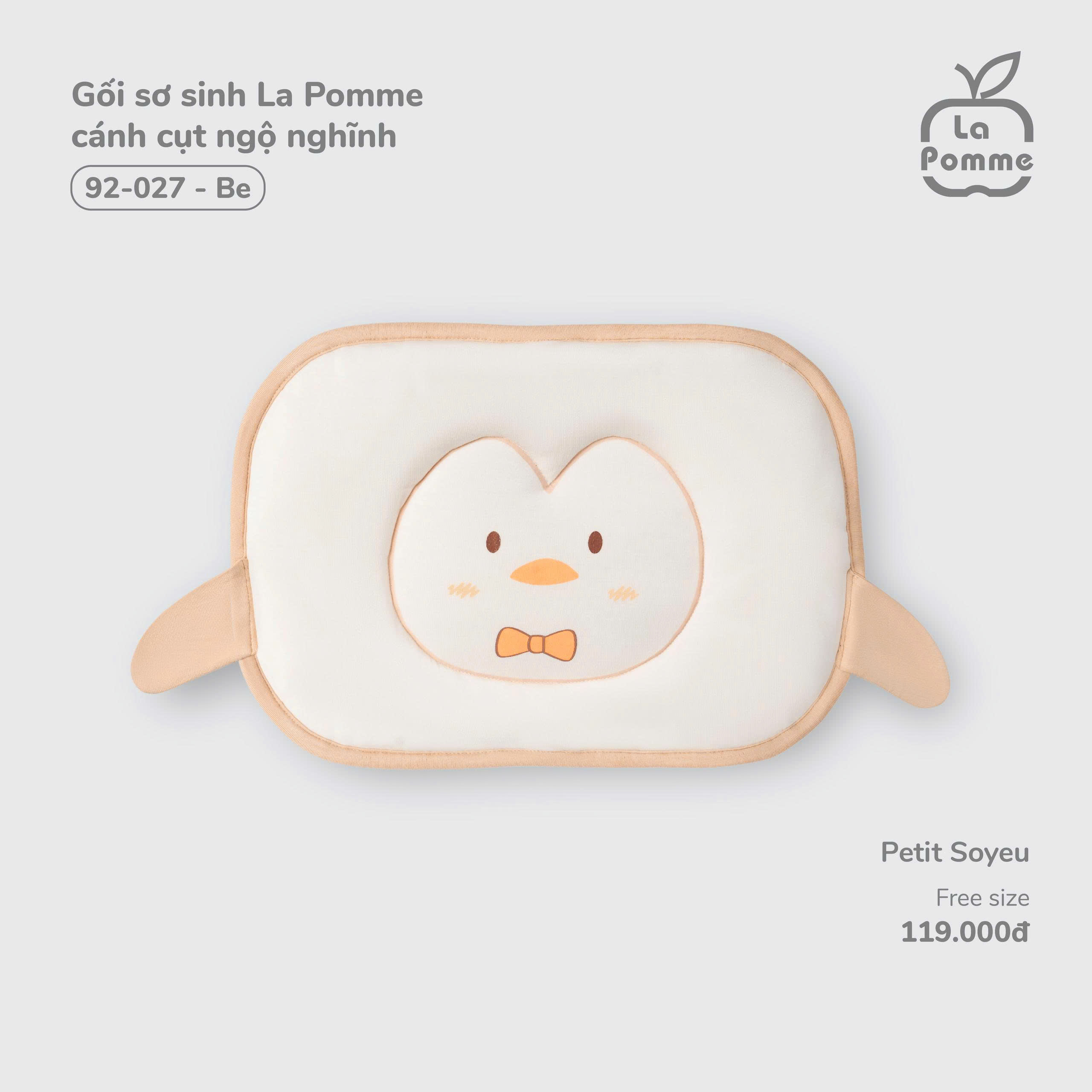 Gối Sơ Sinh La Pomme Cánh Cụt Ngộ Nghĩnh 92027