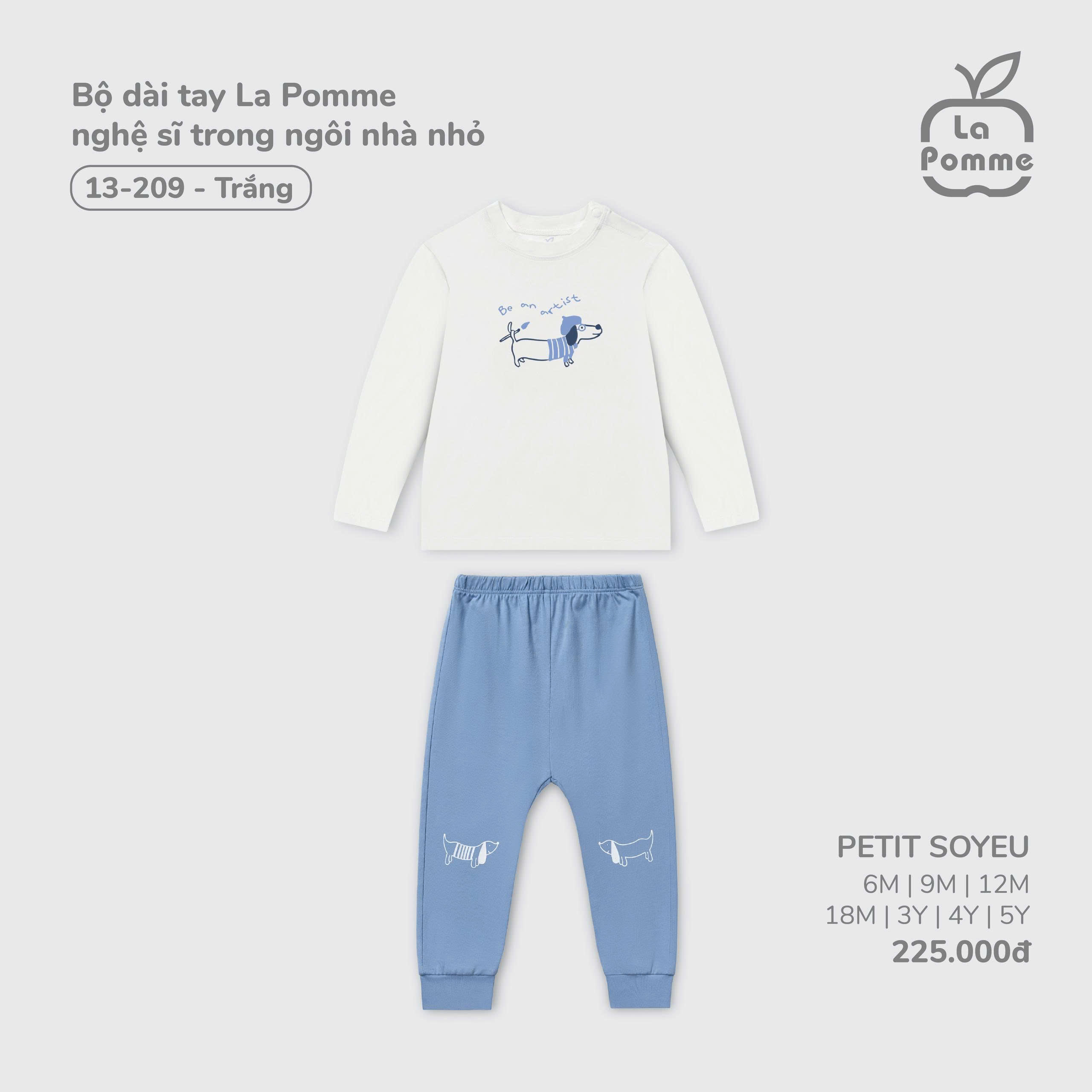 Bộ dài tay La Pomme nghệ sĩ trong ngôi nhà nhỏ 13209