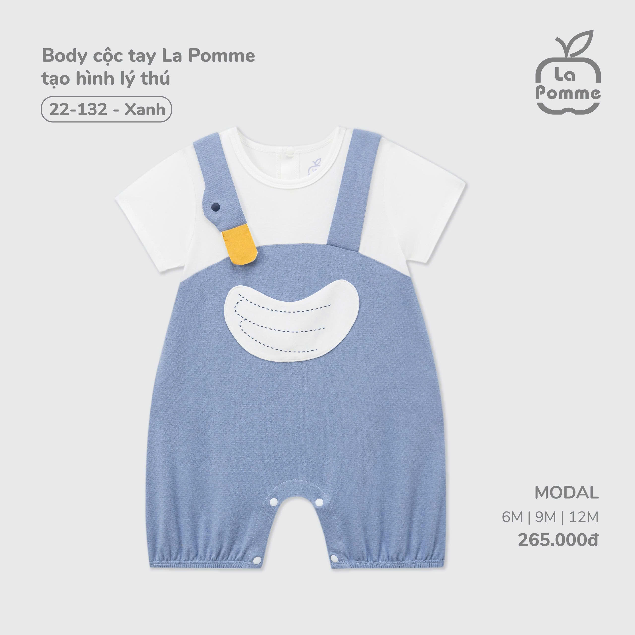 Body cộc tay La Pomme tạo hình lý thú