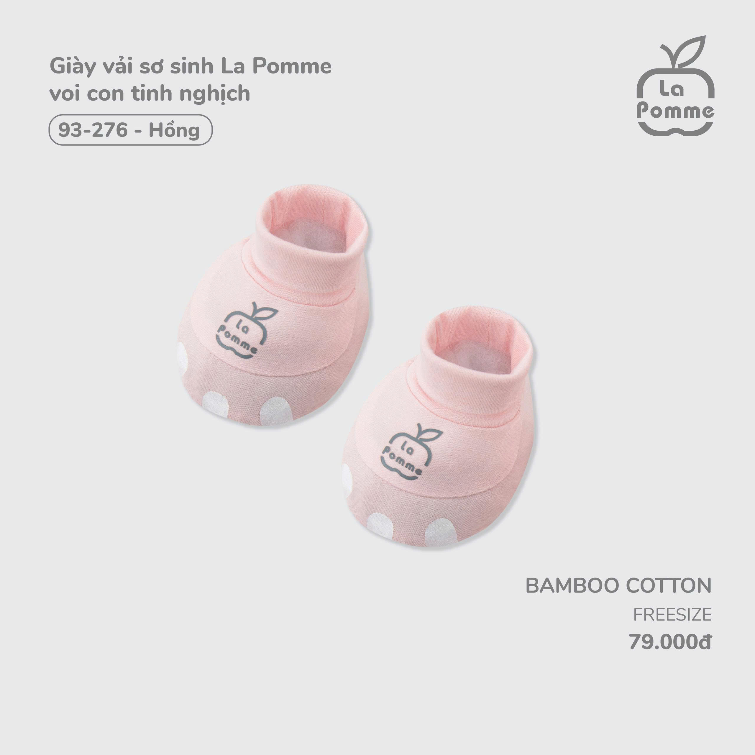 Giày vải sơ sinh La Pomme voi con tinh nghịch