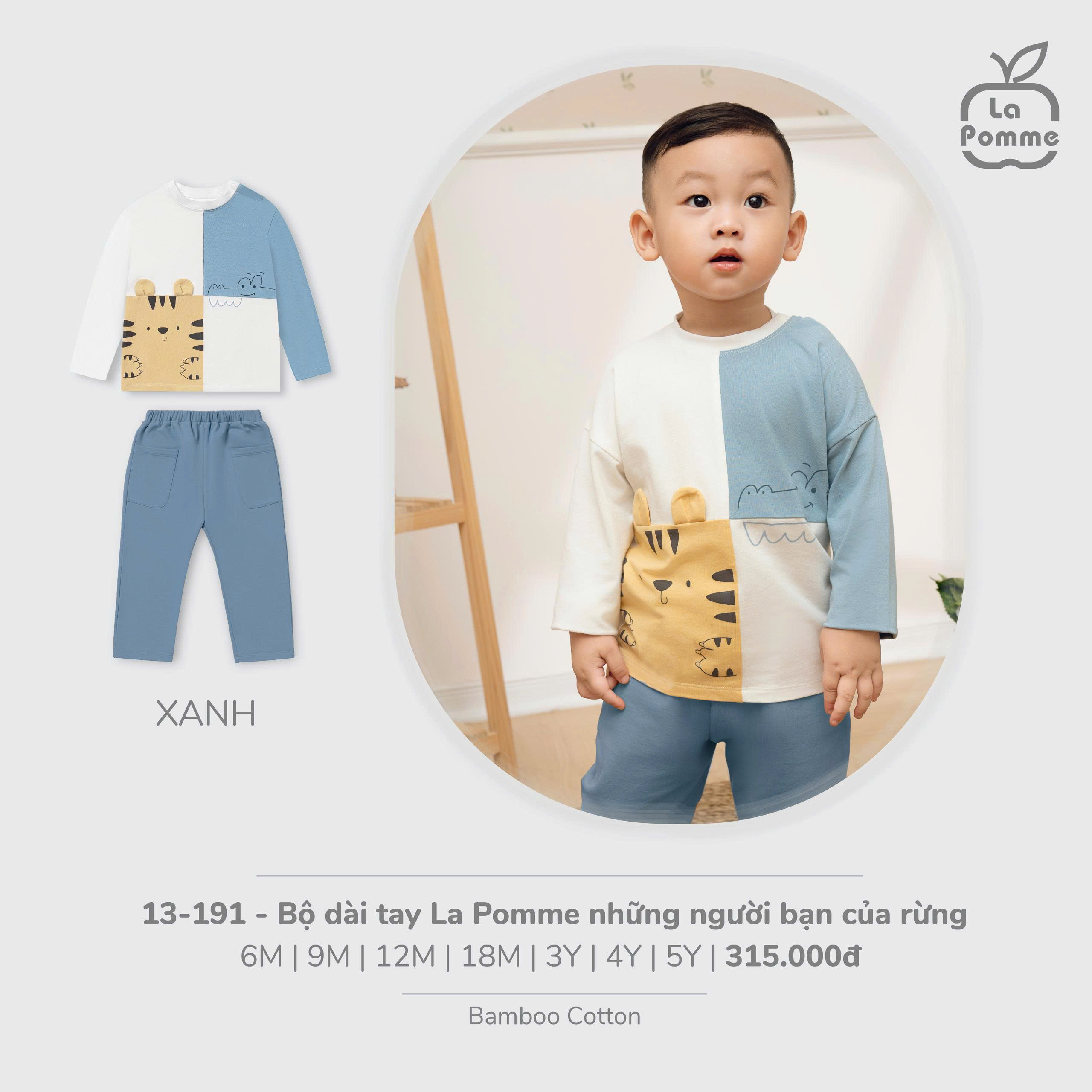 Bộ dài tay La Pomme những người bạn của rừng 13191