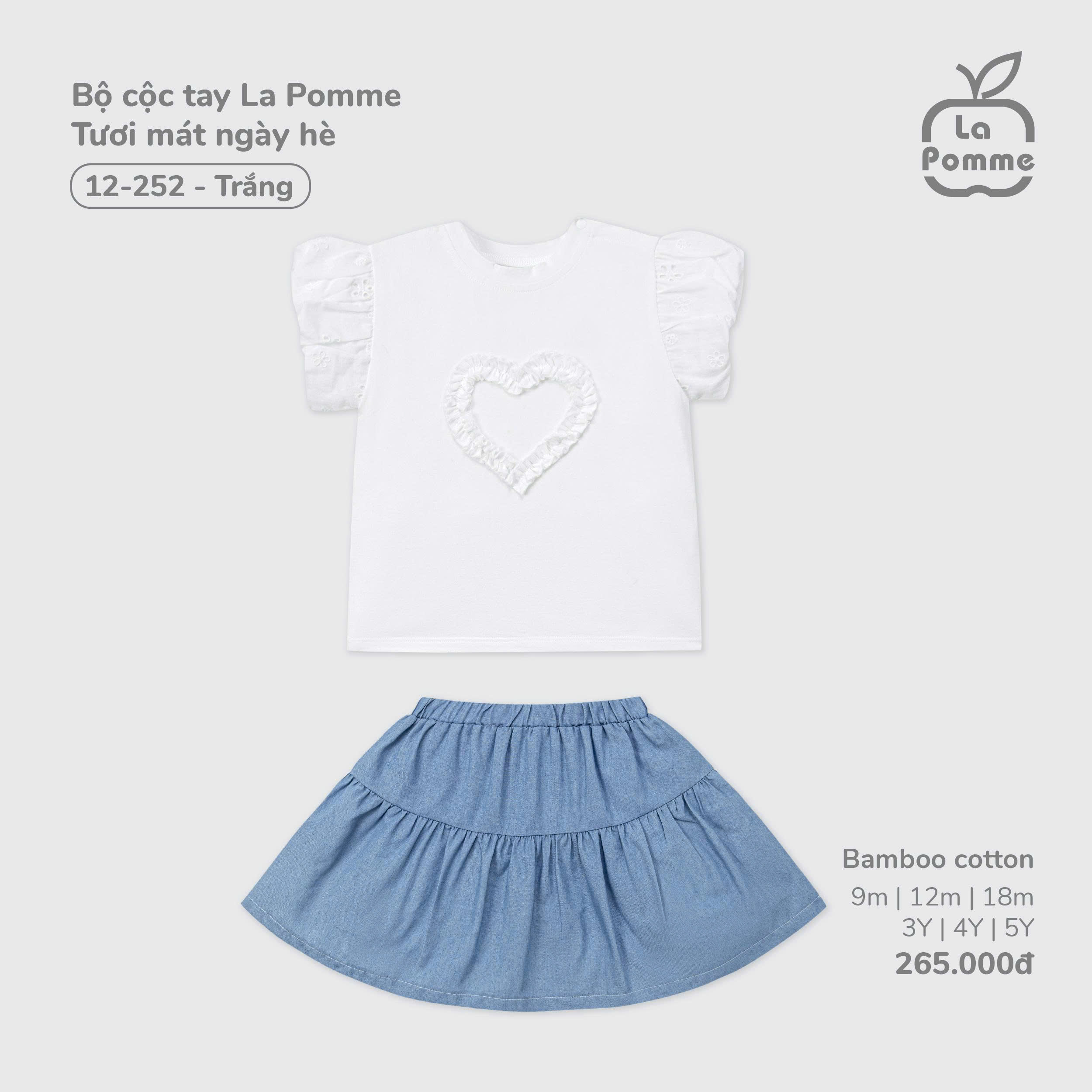 Bộ cộc tay La Pomme Tươi mát ngày hè