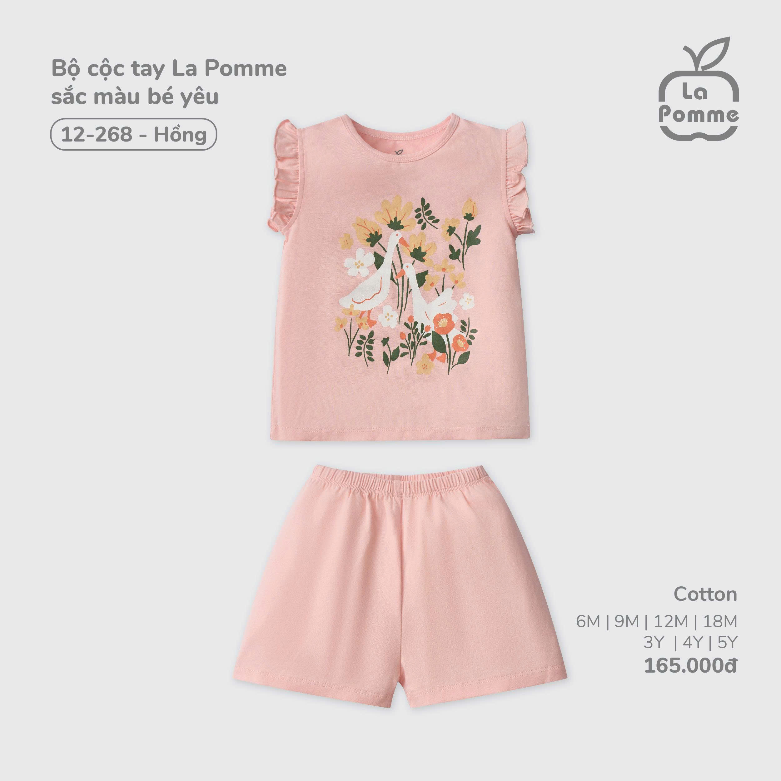 Bộ cộc tay La Pomme sắc màu bé yêu 12268