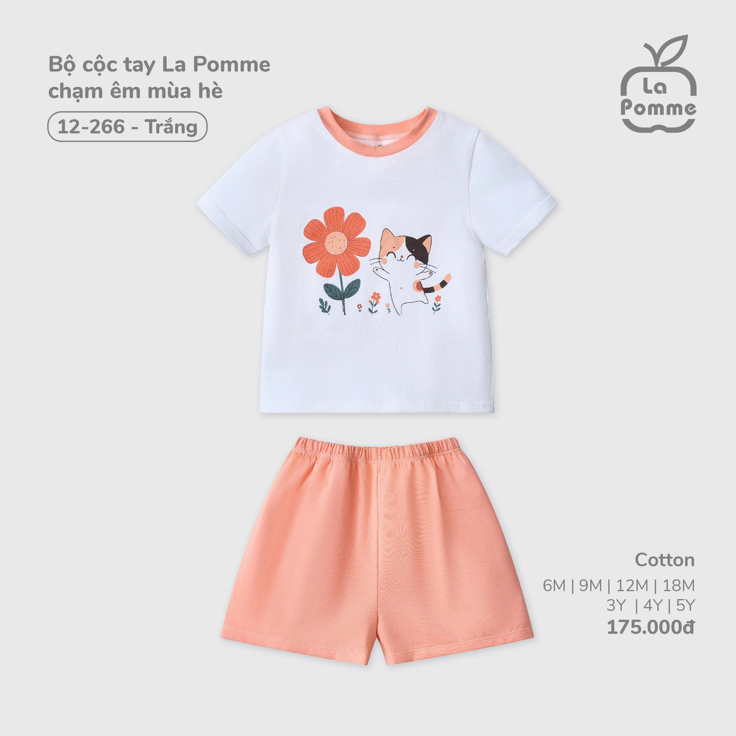 Bộ cộc tay La Pomme chạm êm mùa hè 12266