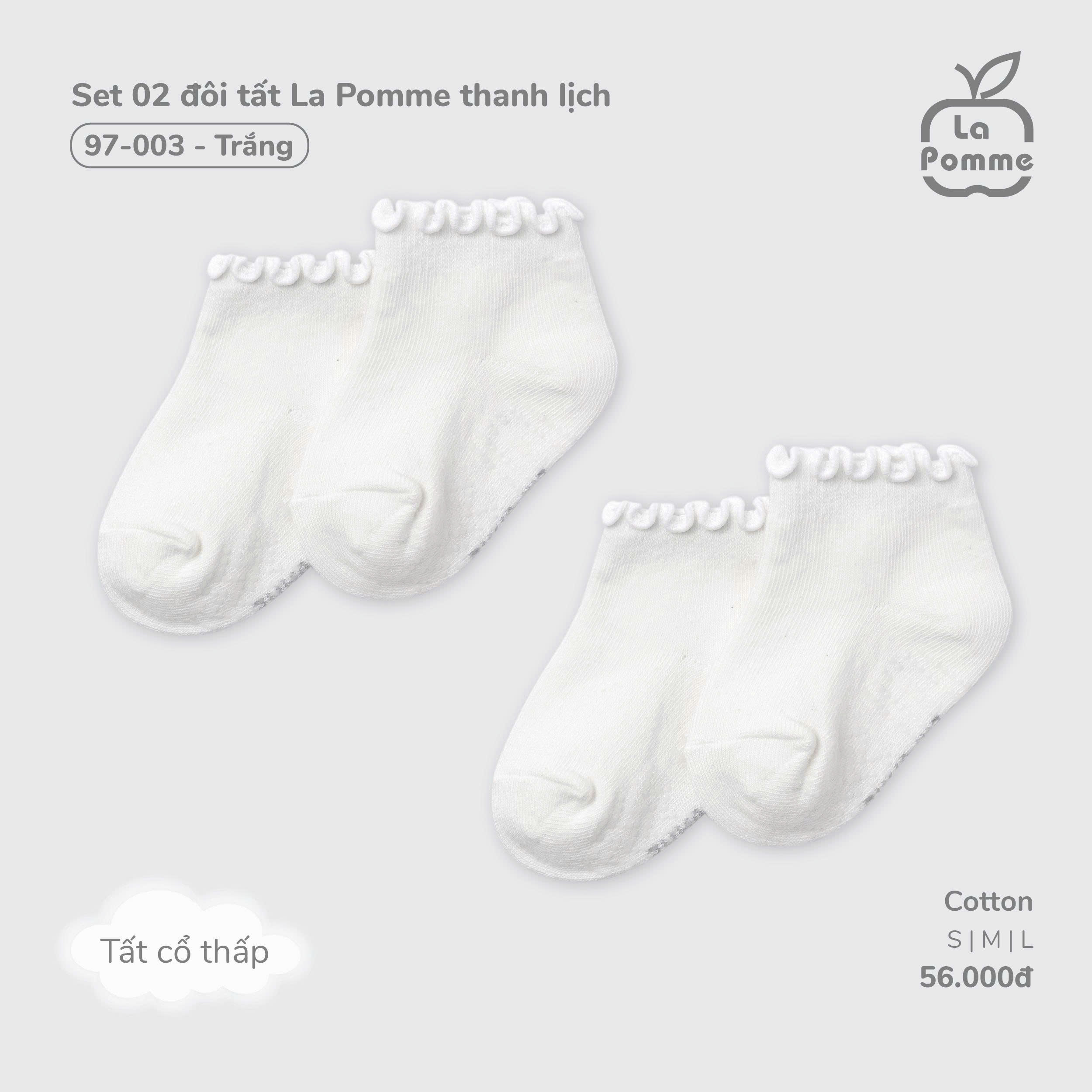 Set 02 đôi tất La Pomme thanh lịch 97003
