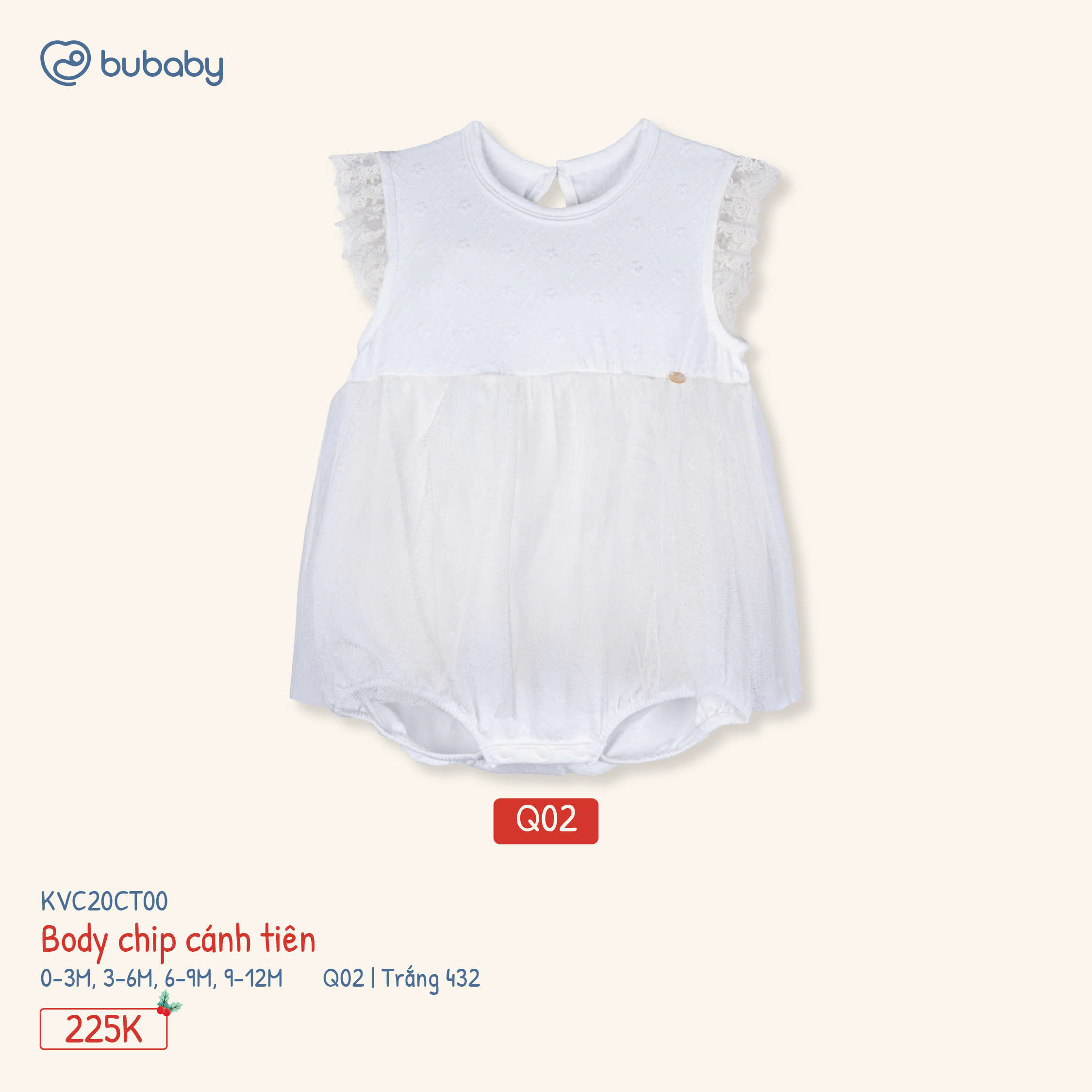 Body chip cánh tiên Bubaby KVC20CT00