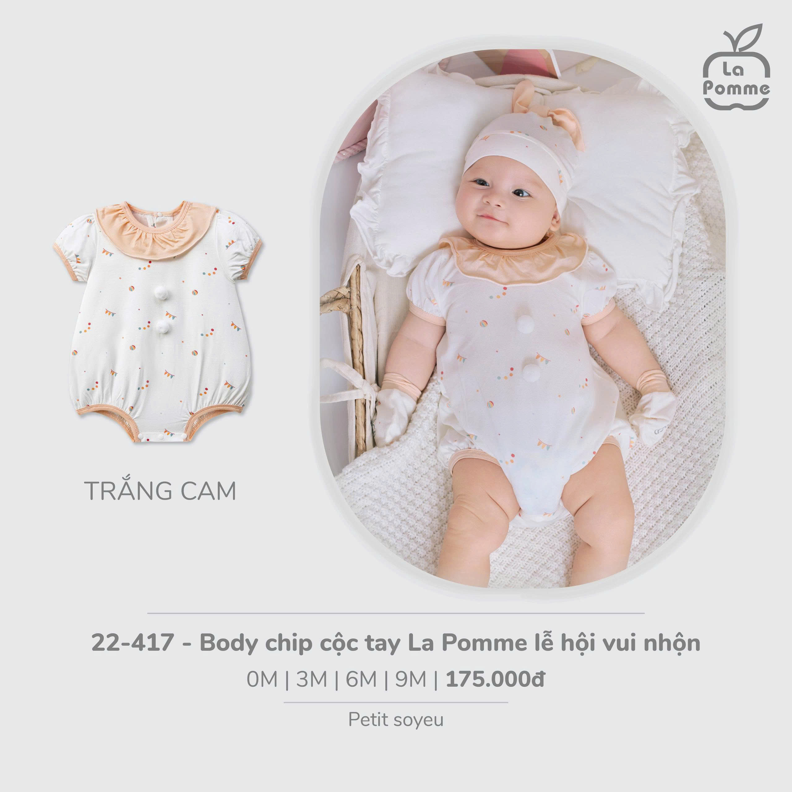 Body chip cộc tay La Pomme lễ hội vui nhộn