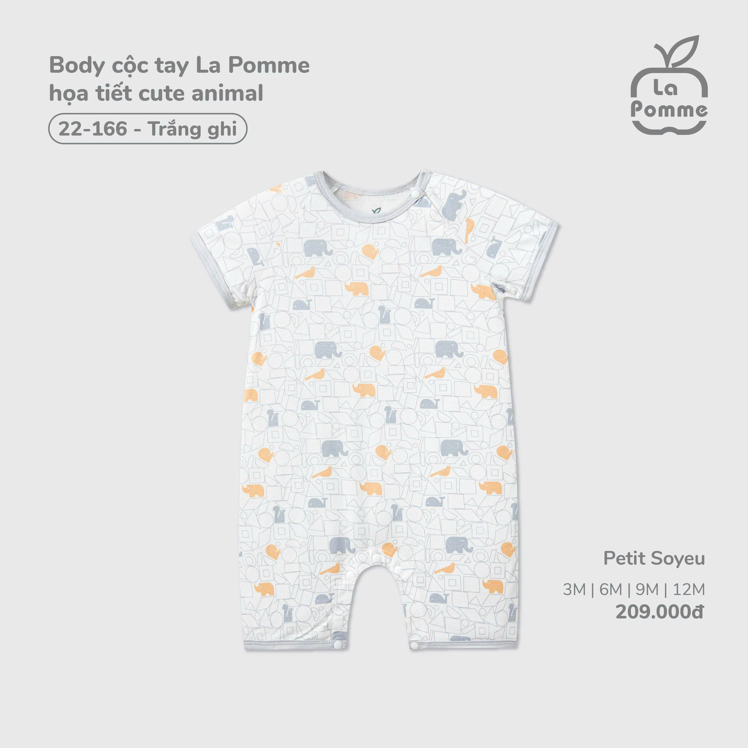 Body cộc tay La Pomme họa tiết cute animal