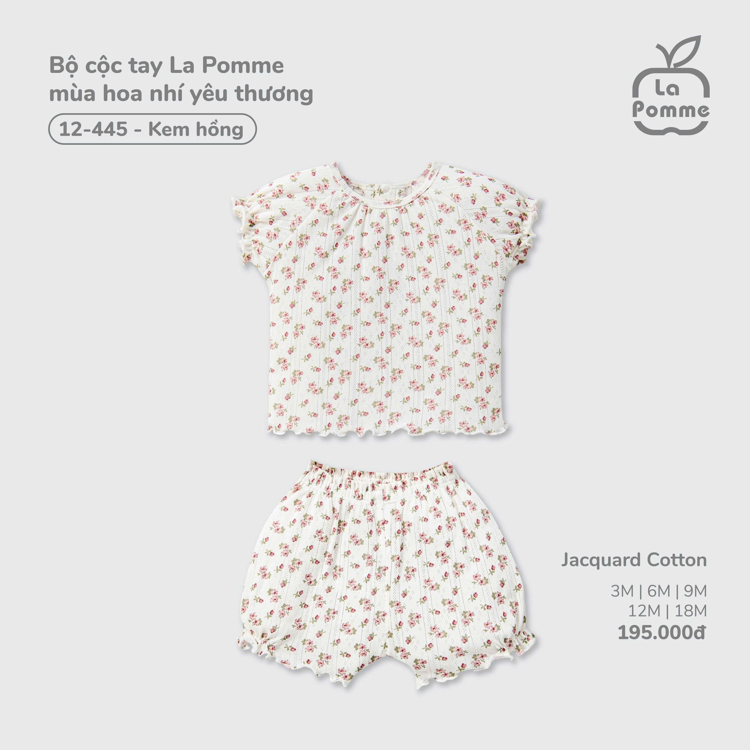 Bộ cộc tay La Pomme mùa hoa nhí yêu thương