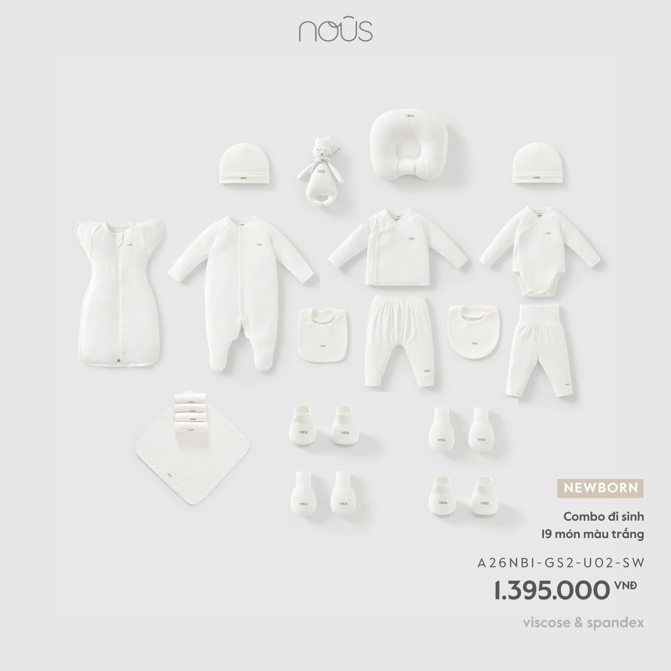 Combo đi sinh 19 món màu trắng