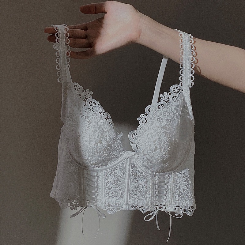áo croptop đen đệm mỏng gọng vải 6811