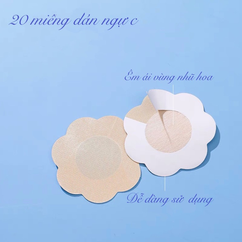 Miếng dán nhũ hoa vải túi 20 miếng 1905