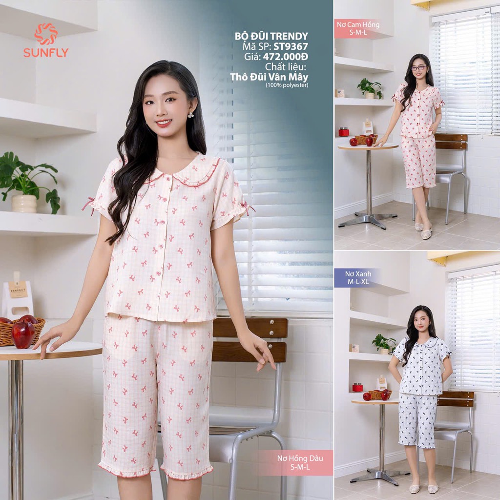Bộ Sunfly đũi vân mây - ST9367