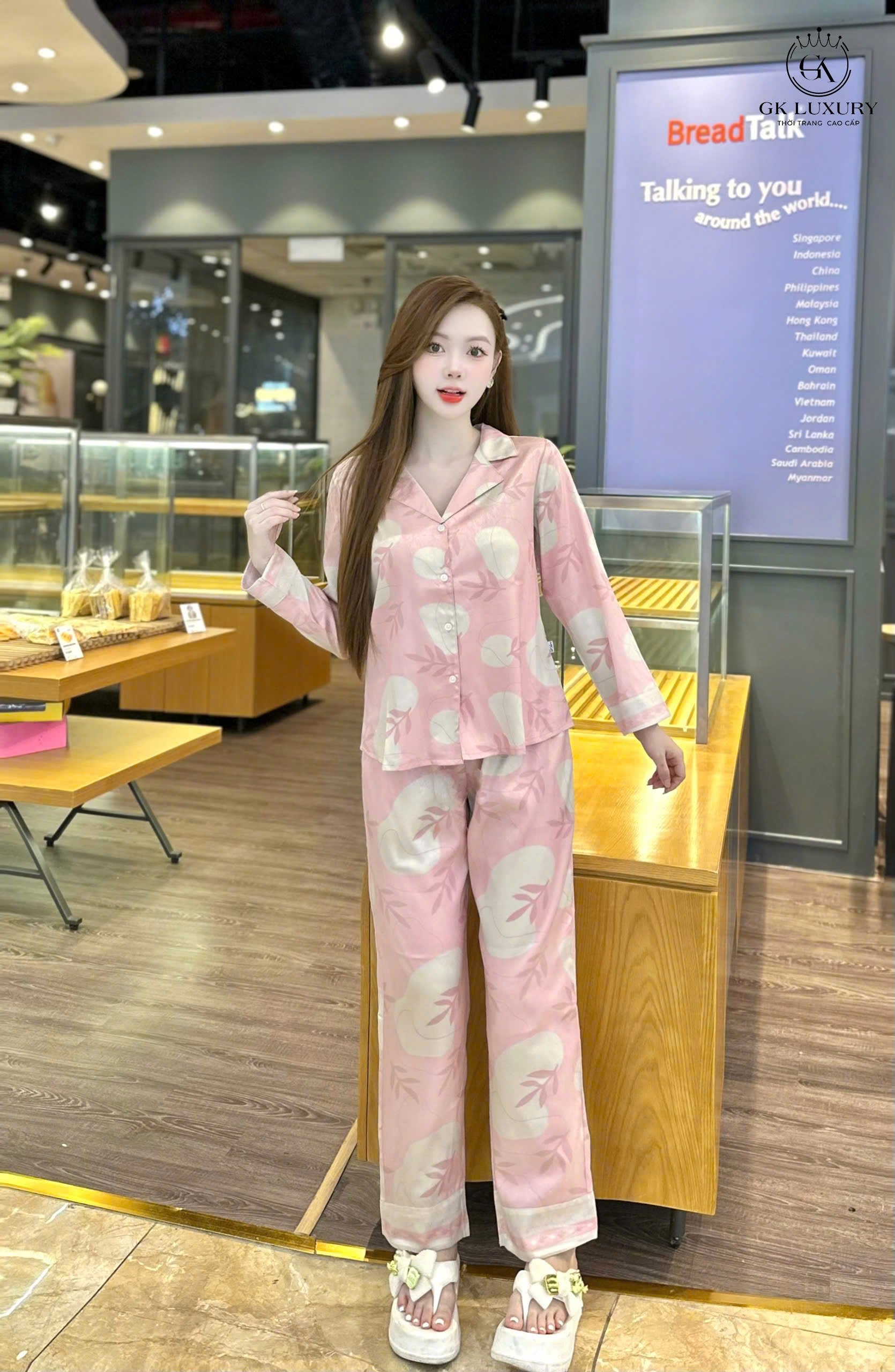 Bộ GK áo dài q.dài lá cỏ GK132
