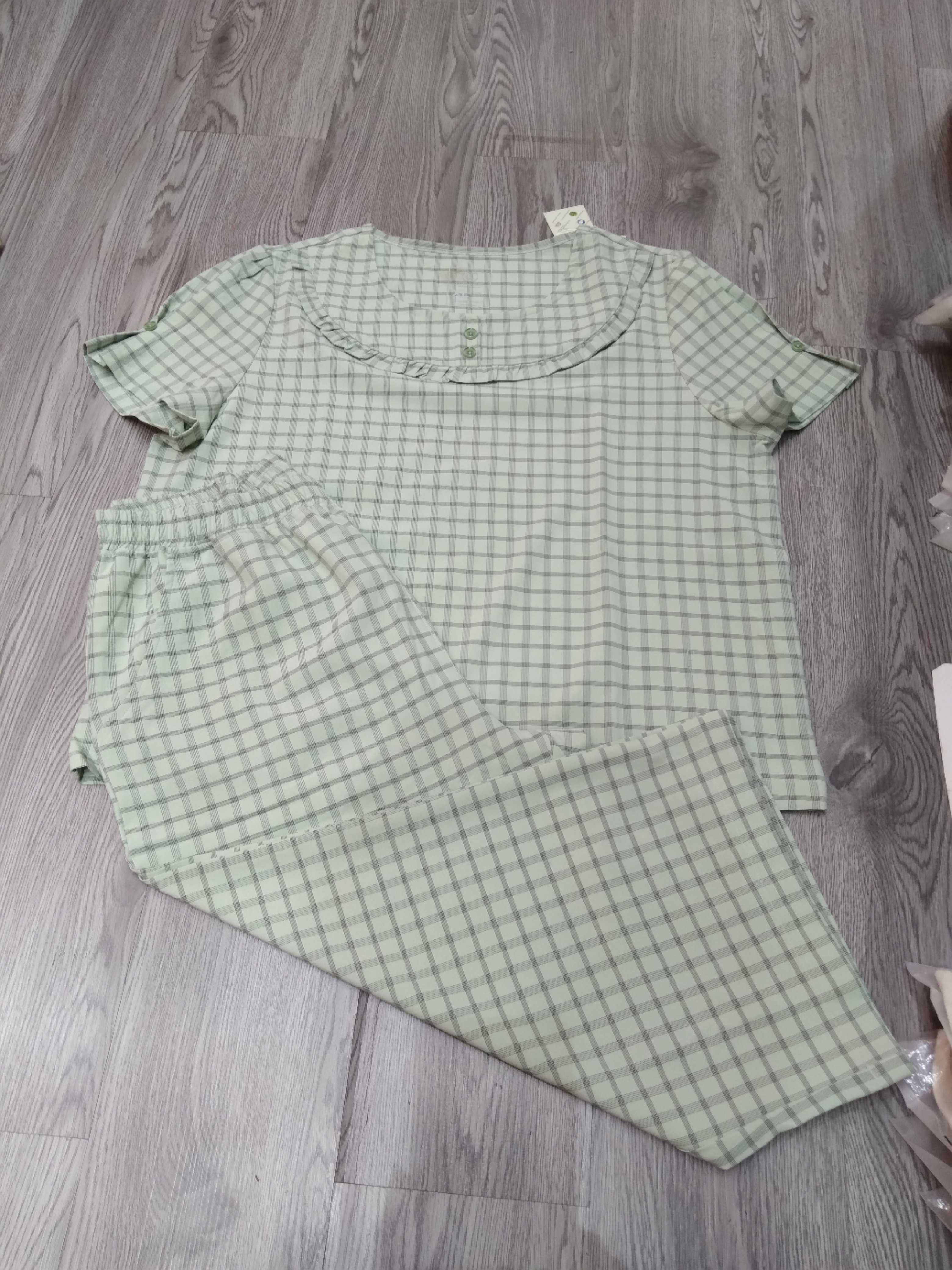 Bộ đũi cotton áo cộc tay,Q lỡ -gk26247