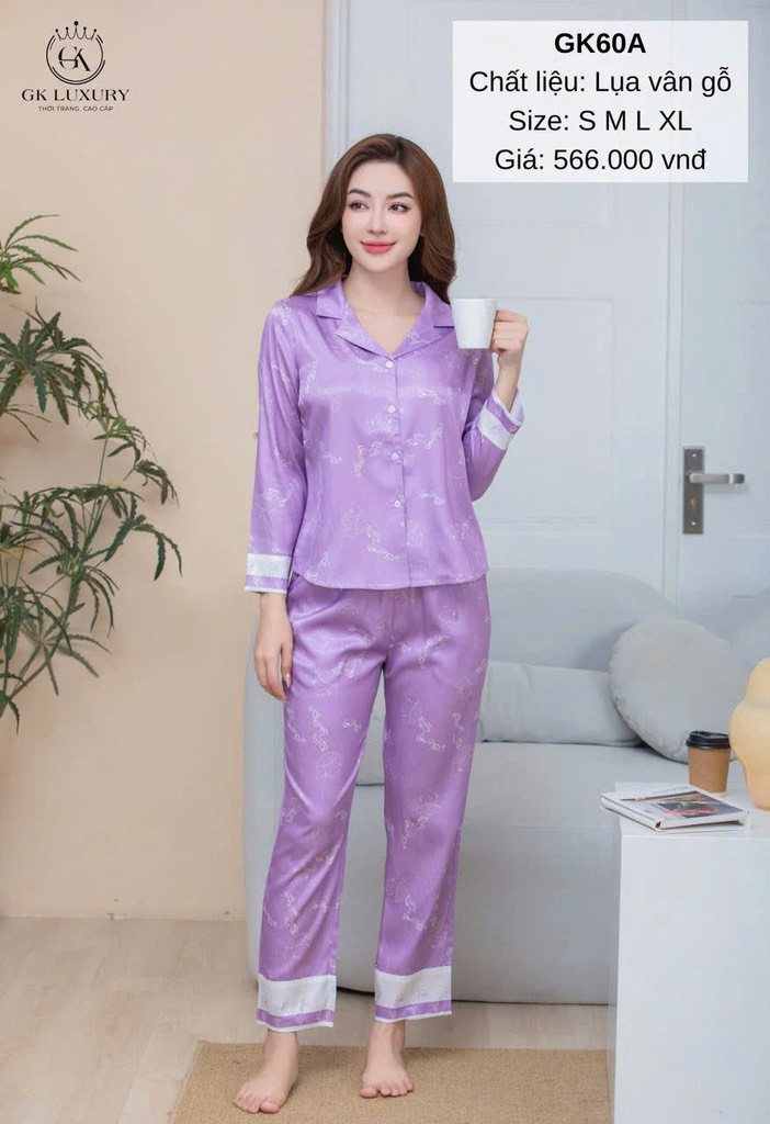 Bộ GK lụa vân gỗ - GK60A