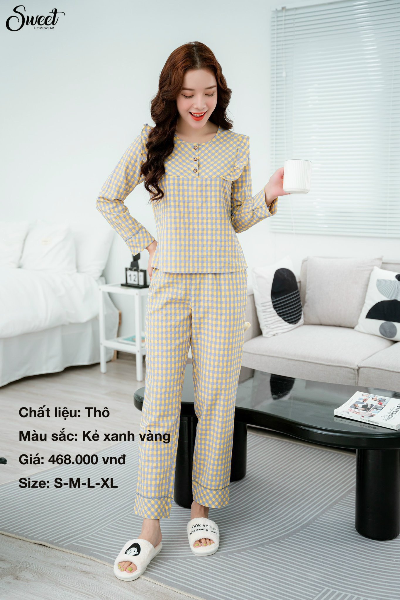 Bộ Sweet Thô quần dài áo tay dài F23-412