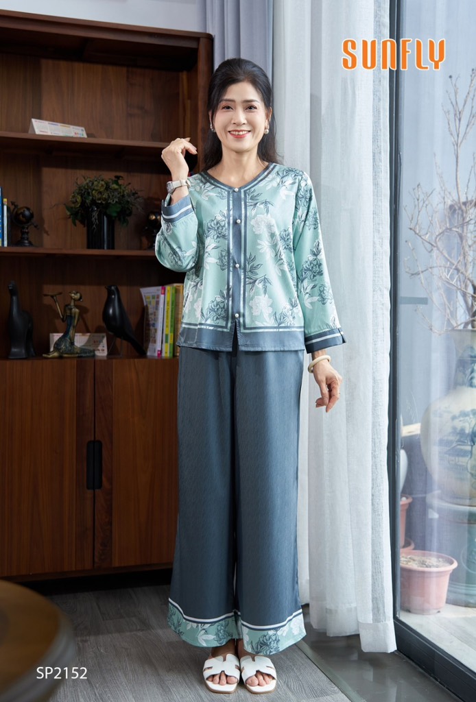 Bộ sunfly LỤA GẤM -QD tay lỡ -Sp2152