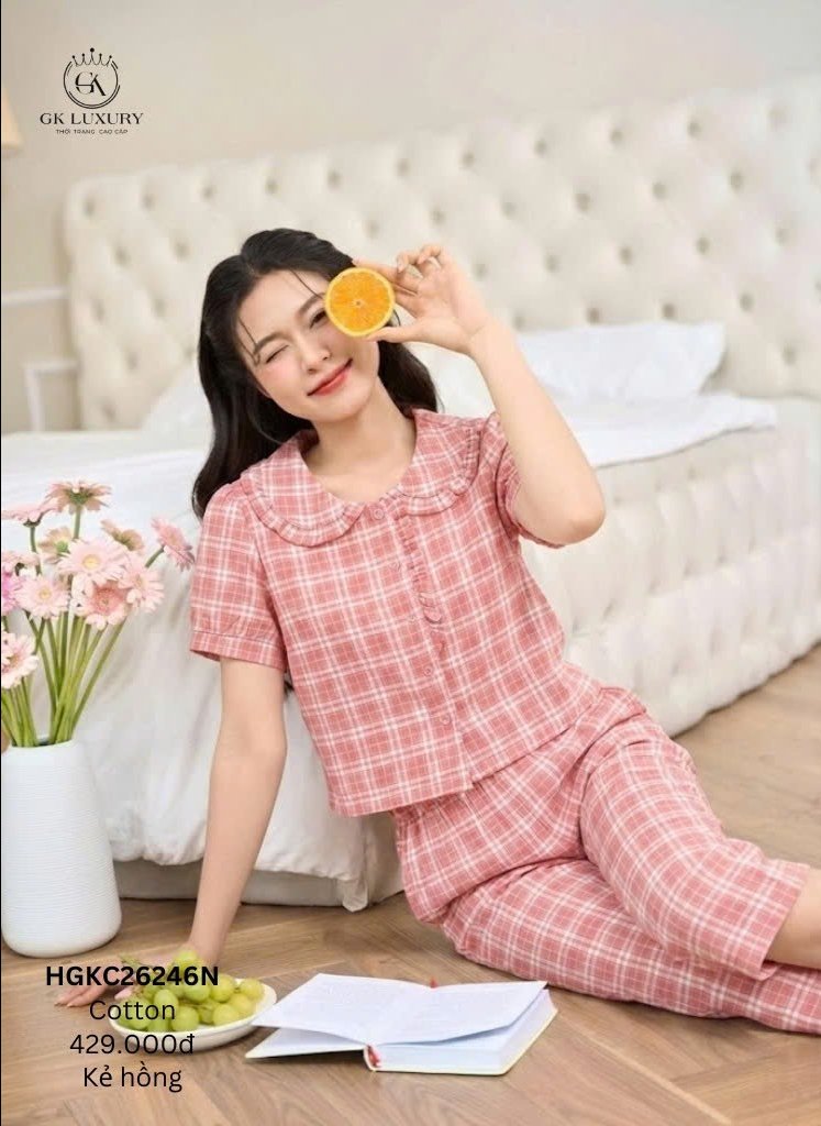 Bộ cotton áo tay cộc ,QL -gk26246