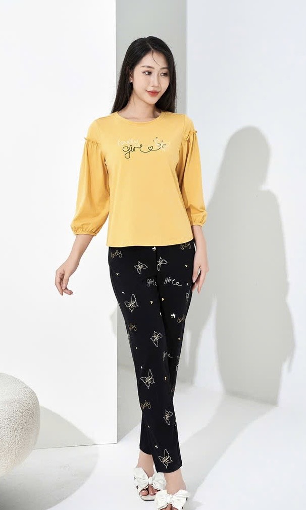Bộ Sunfly cotton tay lỡ q.dài ST9206