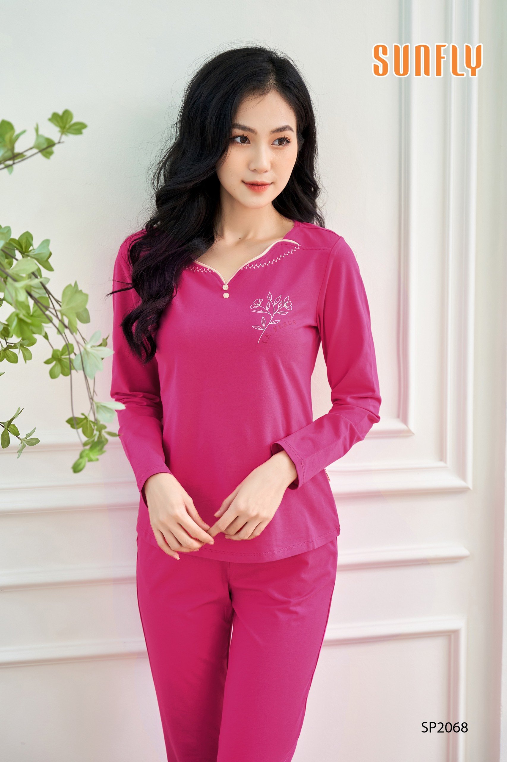 Bộ sun fly cotton QD áo dài tay SP2068