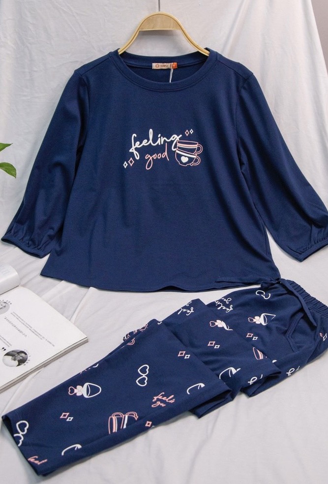 Bộ thể thao cotton USA tay lỡ q.dài ST9200