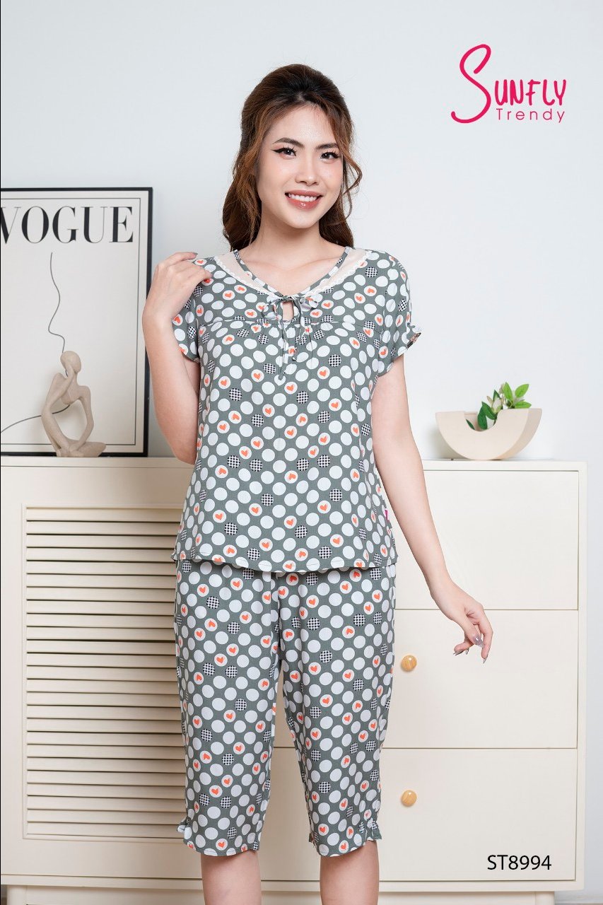 Bộ Sunfly Lanh quần ngố ST8994