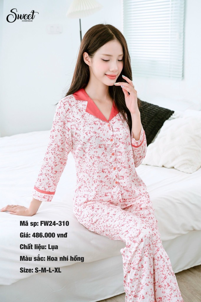 Bộ Sweet  Lụa  hoa nhí  F24-310