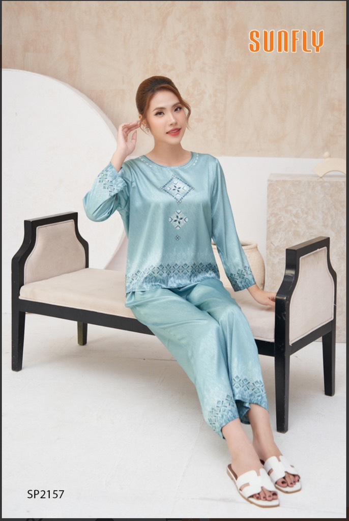 Bộ sunfly LỤA GẤM -QD tay lỡ -Sp2157