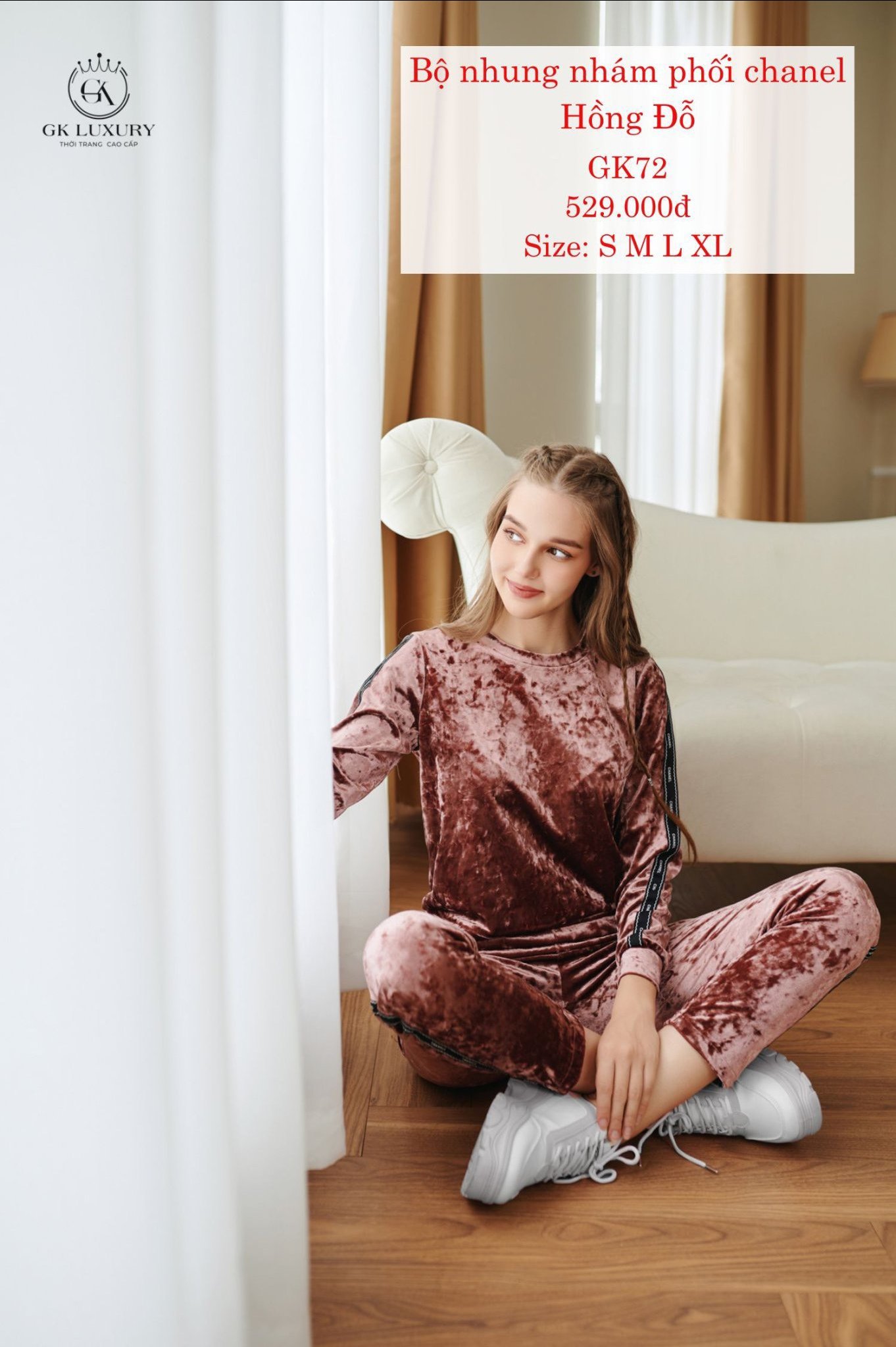 Bộ Nhung nhám Chanel GK72