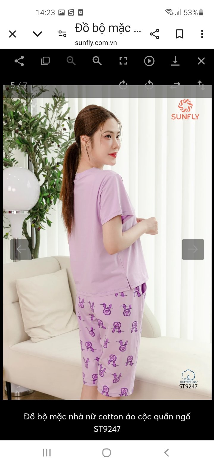 Bộ Sun fly COTTON - QL -ST9247