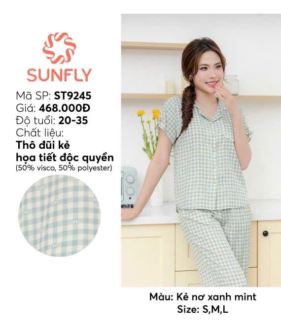 Bộ Sun Fly Thô đũi, kẻ nơ  QD - ST9245