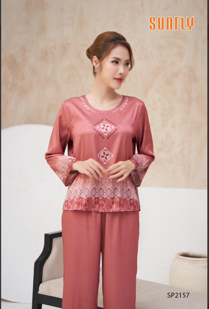 Bộ sunfly LỤA GẤM -QD tay lỡ -Sp2157