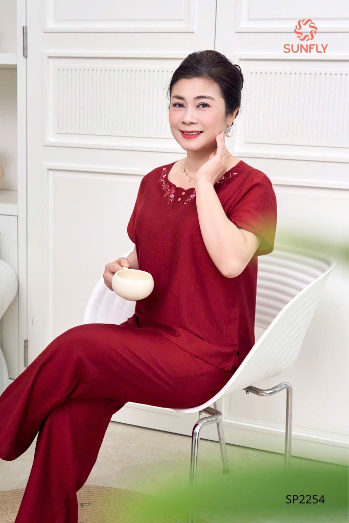 Bộ COTTON áo tay cộc QDài  SP2257