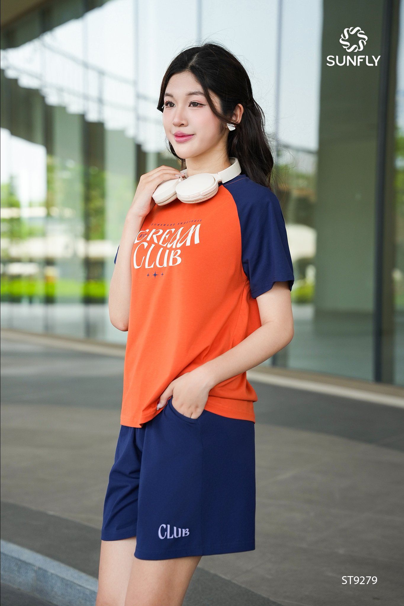 Bộ Cotton thể thao  Q soóc -ST9279