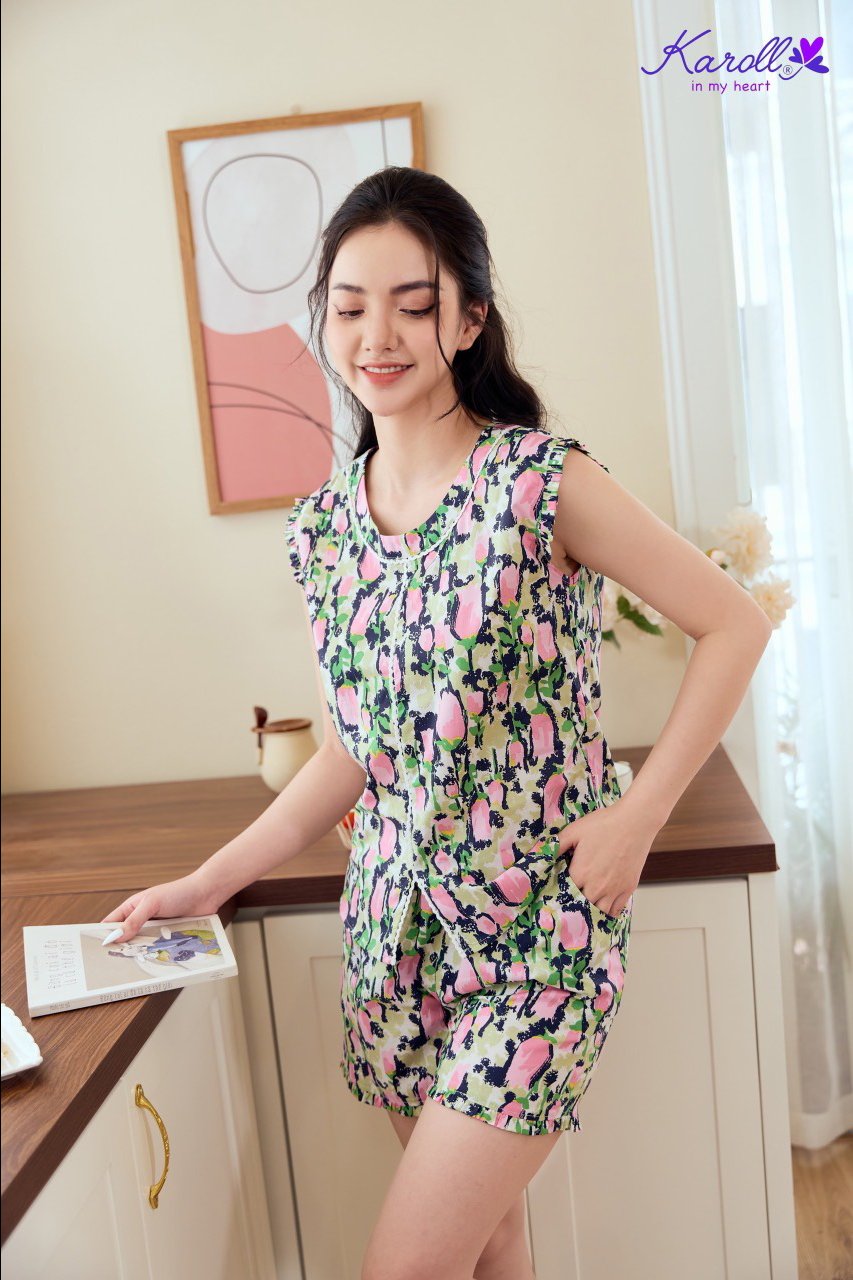 Bộ thô Karall quần đùi NH22.057
