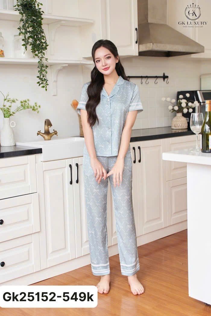 Bộ GK lụa cộc tay QD - GK 25152